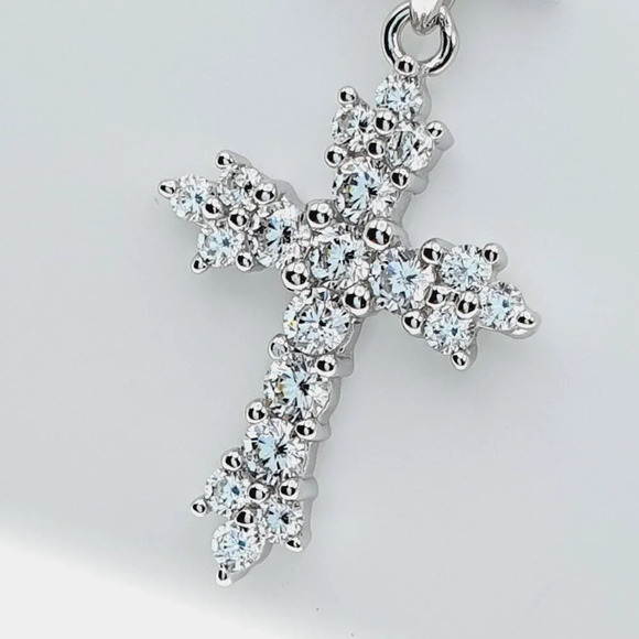 925 Sterling Silver Cubic Zircon Pendant for Women/Girls, US925P1103 - Picture 1 of 9